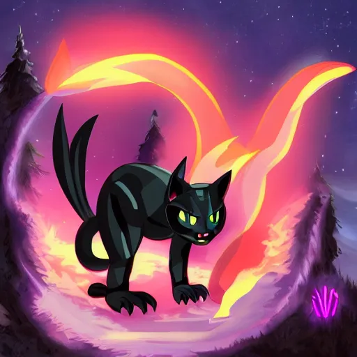 Image similar to night fury in magic world