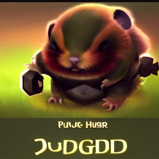 Image similar to pudge hamster. dota 2