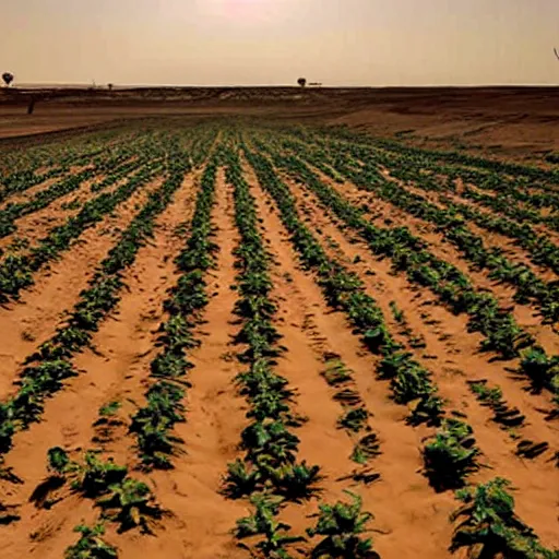 Image similar to Canabis farm in Mars