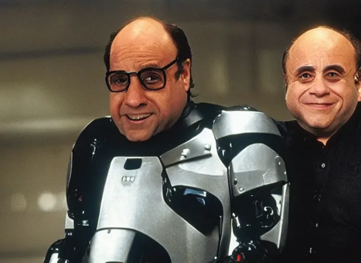 Prompt: danny devito robocop