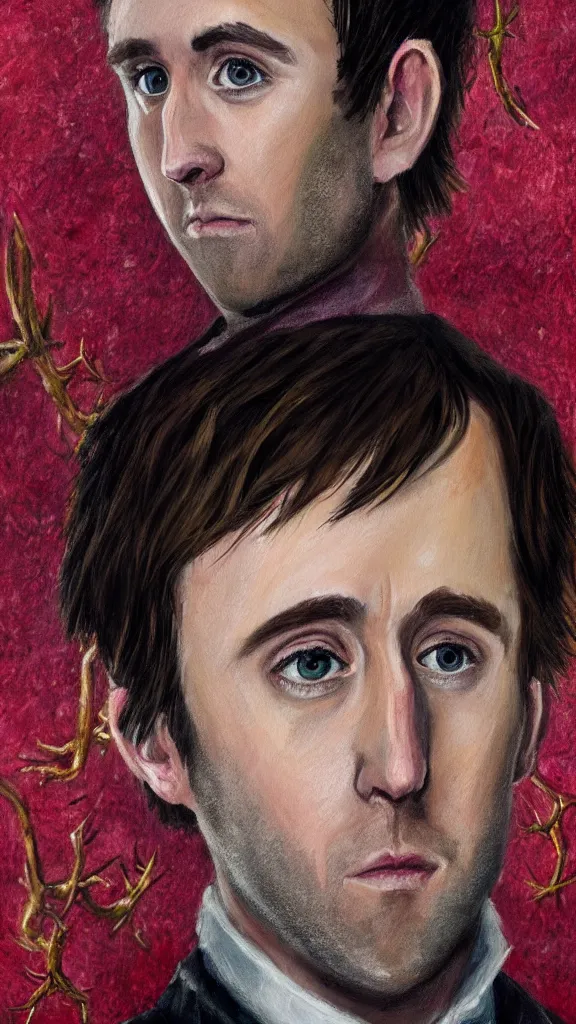 Image similar to a close - up portrait of neville longbottom, attending the yule ball. beautiful painting by jim kay. color harmony, 8 k detail, gallery quality, hd wallpaper, premium prints available, hyper - detailed, intricate design.