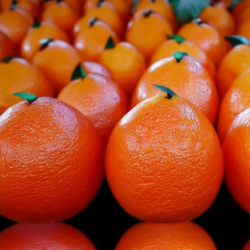 Image similar to orange fruit with human eyes and mouth