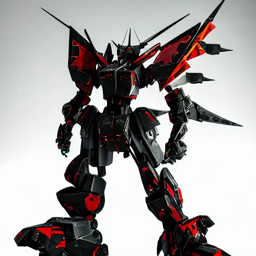 Image similar to photograph in ps 5 armoredcore 6, one slim full body ornate armored core by fujioka kenki and by mamoru nagano,