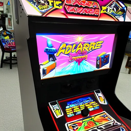 Image similar to an arcade machine from the future