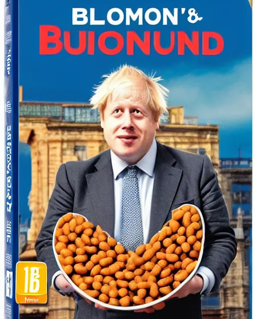 Image similar to boris johnson's baked bean adventure blu-ray DVD case still sealed in box, ebay listing