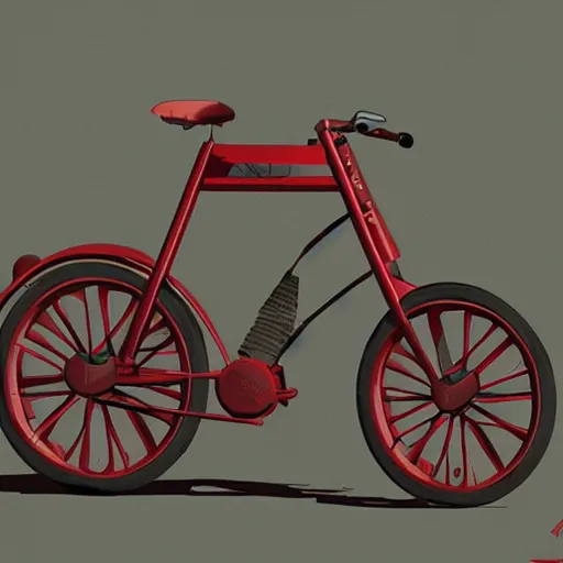 Prompt: cargo bicycle, concept art, artstation