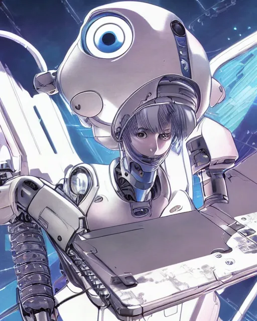 Prompt: portrait of a rat as a robot, cybernetic enhancements, art by makoto shinkai and alan bean, yukito kishiro