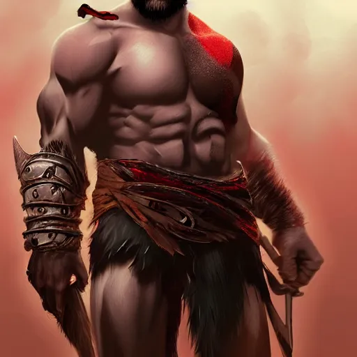 Image similar to Kratos, Artstation, Digital Art, Artstation