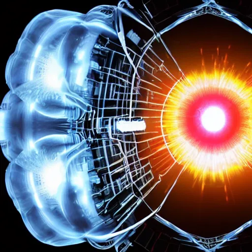 Prompt: something has gone terribly wrong with the launch of a new fusion reactor