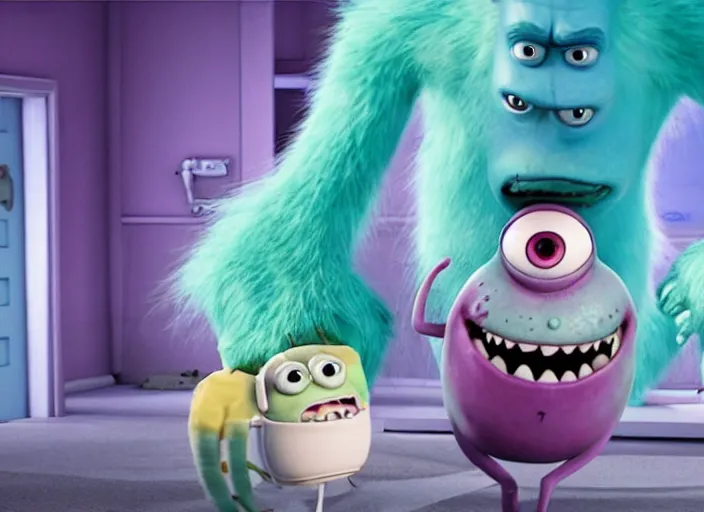 Image similar to film still of rick sanchez in the monsters inc movie 4 k,,,,,,,,,,,,,,,,,,,,,,,,,,,,,,,,,,,,,,,,,,,,,,,, rick and morty