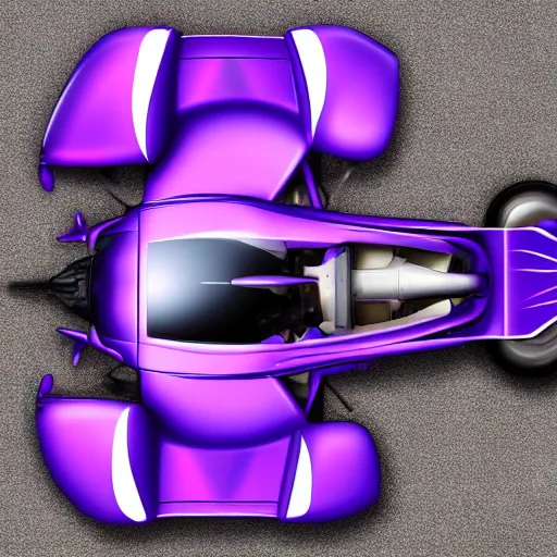 Image similar to a purple sports car shaped like a horshoe crab, ribs, scales, plates, octane engine, hd