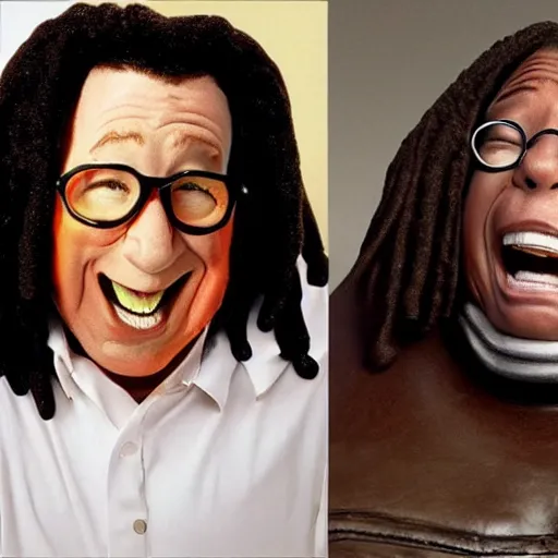 Image similar to fat tim allen as whoopi goldberg's face