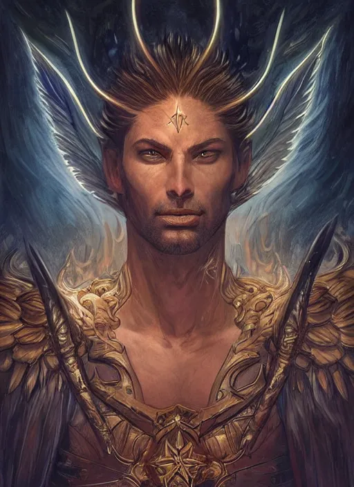 digital _ painting _ of _ lucifer morningstar _ by _ | Stable Diffusion ...