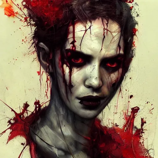 Prompt: the first vampire, by artur bordalo and tom bagshaw and craig davison and guy denning and harumi hironaka, trending on artstation hq, deviantart, pinterest, 4 k uhd image