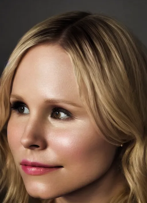 Image similar to portrait of kristen bell, highly detailed, hd, beautiful, subsurface scattering