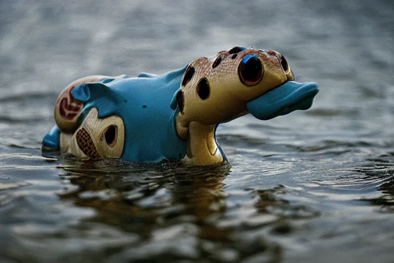 Image similar to Closeup portrait of Lapras in a flooded new york street, photograph, natural light, sharp, detailed face, magazine, press, photo, Steve McCurry, David Lazar, Canon, Nikon, focus