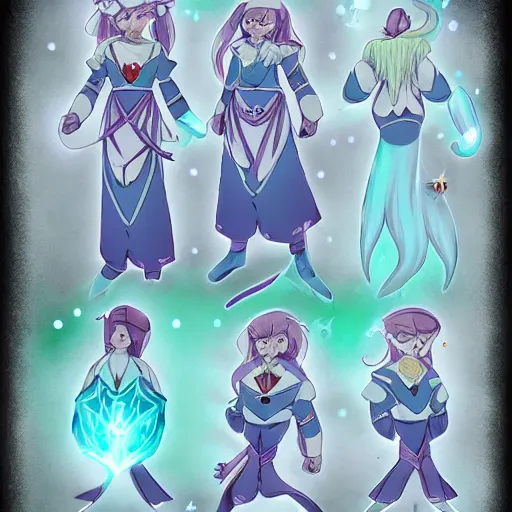Prompt: magical amulet reference sheet,