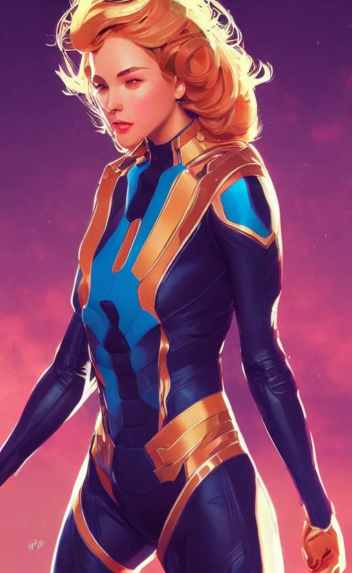 Image similar to Nova, richard rider, marvel comics, highly detailed, digital painting, artstation, facing camera, concept art, smooth, sharp focus, illustration, art by artgerm and alphonse mucha, high definition digital art, dramatic lighting, in the style of ilya kuvshinov and Ross tran