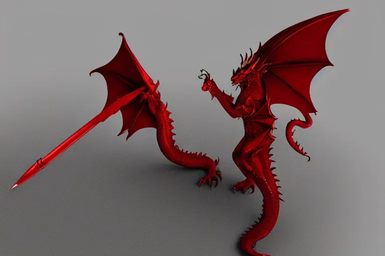 fire type dragon pokemon, 3d, studio lighting, Stable Diffusion