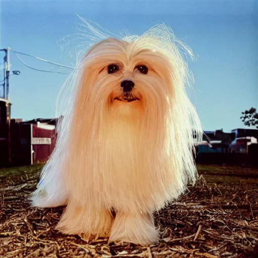 Havanese with long clearance hair