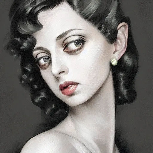 Image similar to full figure ultra realistic illustration, angela sarafyan wearing a 1 9 2 0 s flapper dress, 1 9 2 0 s hair, 1 9 2 0 s brooklyn, intricate, elegant, highly detailed, digital painting, artstation, concept art, smooth, sharp focus, illustration, art by artgerm and greg rutkowski and alphonse mucha