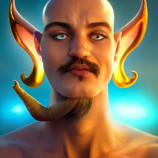 Image similar to all powerful genie, ecstatic, infinite power, manic, perfect eyes, full body shot, magical being, magic, portrait, noble, transformation, vivid colors, elegant, concept art, sharp focus, digital art, Hyper-realistic, 4K, Unreal Engine, Highly Detailed, HD, Dramatic Lighting by Brom, trending on Artstation