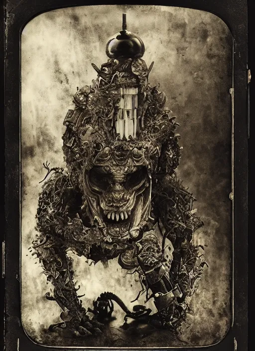 Prompt: old wetplate daguerreotype demons, devil, pain, anger, torment, angel, explosion of data fragments, fractal, intricate, elegant, highly detailed, parallax, leica, medium format, subsurface scattering, by jheronimus bosch and greg rutkowski and louis jacques mande daguerre