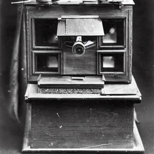 Prompt: stereoscope viewer of an anthropological object on display, stereoscope, 1 8 6 0