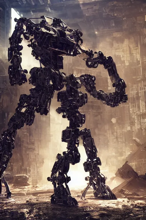 Image similar to a futurecore boxing humanoid mecha in ruin city, bright, by real steel ( 2 0 1 1 ), eve venture, raymond swanland, cryengine, post apocalyptic, mechanical structure, unreal engine 5, camouflage scheme, sharp focus, 8 k realistic, hyper detailed, bright, ray tracing, realistic shaded, smooth face