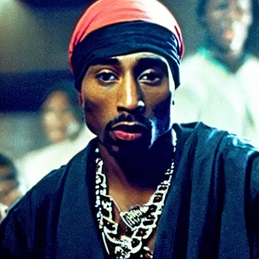 Image similar to tupac shakur starring in star wars 1 9 7 2