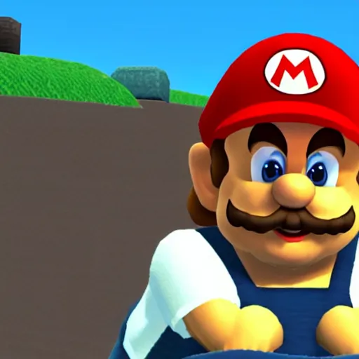 Image similar to danny devito, mario 6 4 screenshot