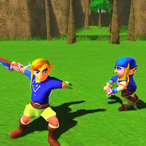 Image similar to xavi hernandez in zelda ocarina of time remastered