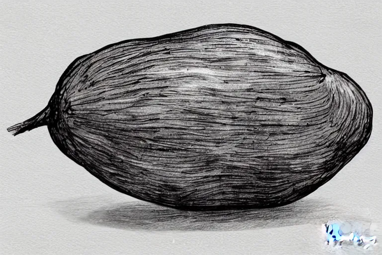 Image similar to award winning illustration of a handmade roasted potato, digital art, intrinsic