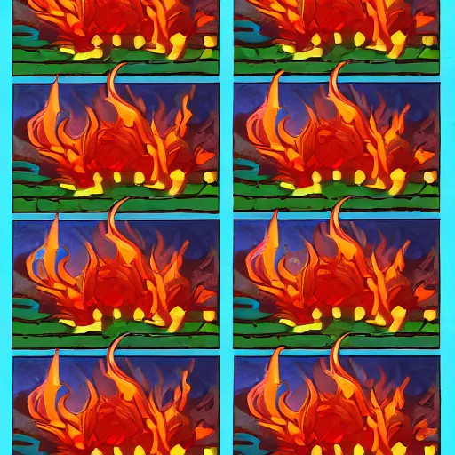 Image similar to fire sprite sheet