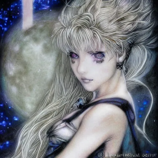 Image similar to portrait of Sailor Moon by Luis Royo