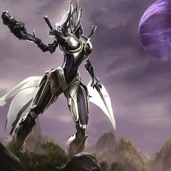 Prompt: extremely detailed cinematic low ground shot of a giant 1000 meter tall beautiful stunning female warframe goddess, that's an anthropomorphic hot robot mecha female dragon, silver sharp streamlined armor, detailed head, sharp claws, glowing Purple LED eyes, sitting cutely in the background on top of a mountain, a tiny forest with a village in the foreground, fog rolling in, dragon art, warframe fanart, Destiny fanart, micro art, macro art, giantess art, fantasy, goddess art, furry art, furaffinity, high quality 3D realistic, DeviantArt, Eka's Portal, HD, depth of field