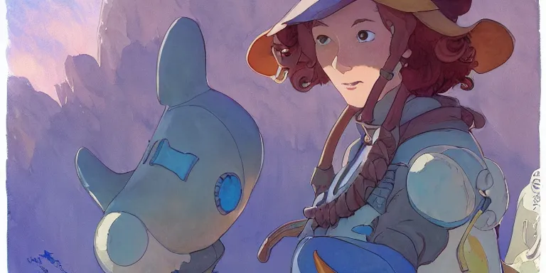 Prompt: a wholesome animation key shot of nausicaa sad that her steps were taken away, studio ghibli, pixar and disney animation, sharp, disney concept art watercolor illustration by mandy jurgens and alphonse mucha and alena aenami, pastel color palette, bloom, dramatic lighting