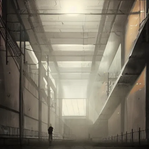 Prompt: Trending on artstation, atmospheric IKEA warehouse, liminal space, dramatic illumination