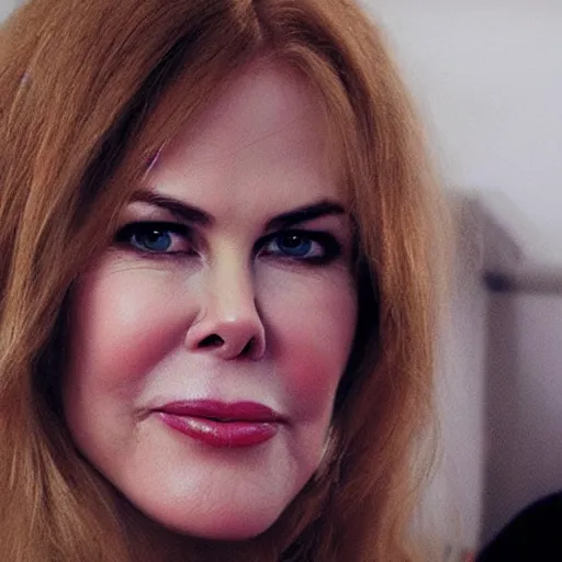 Image similar to face of Monkey Nicole Kidman