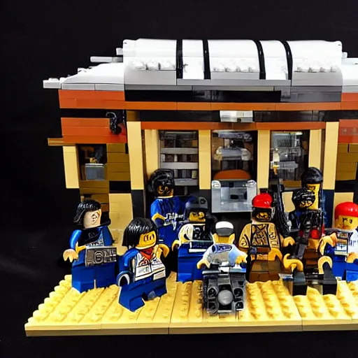 Image similar to lego ramstein band,