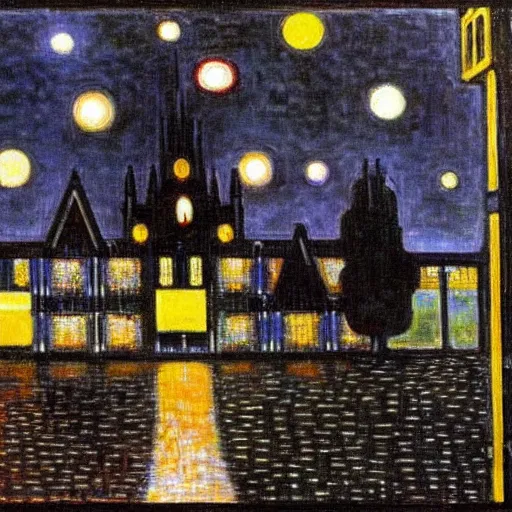 Image similar to Night of the life by piet mondrian