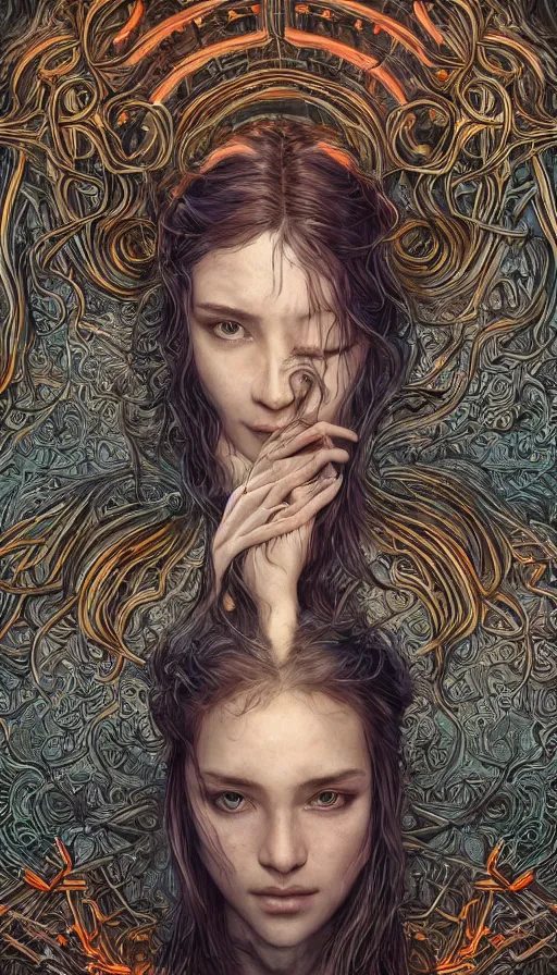 Image similar to losing my mind, fame of thrones, lord of daggers, neon, fibonacci, sweat drops, intricate fashion clothing, insane, intricate, highly detailed, surrealistic, digital painting, artstation, concept art, smooth, sharp focus, illustration, Unreal Engine 5, 8K, art by artgerm and greg rutkowski and alphonse mucha