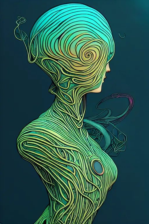 Prompt: ai art is souless, dead, phantom, dreary, dramatic, fluid, golden ratio, artstation, moebius + loish, hd, long vines