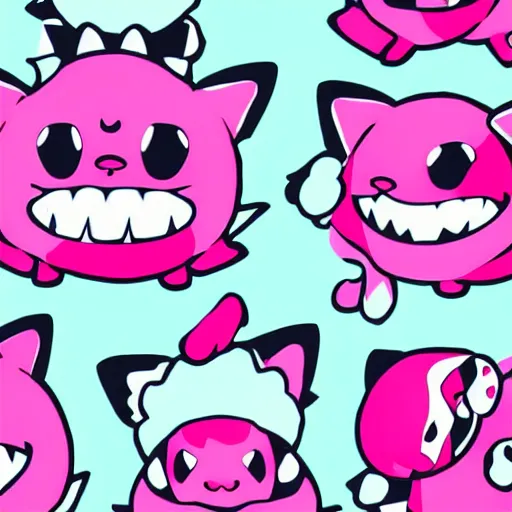 Prompt: marimekko Jigglypuff