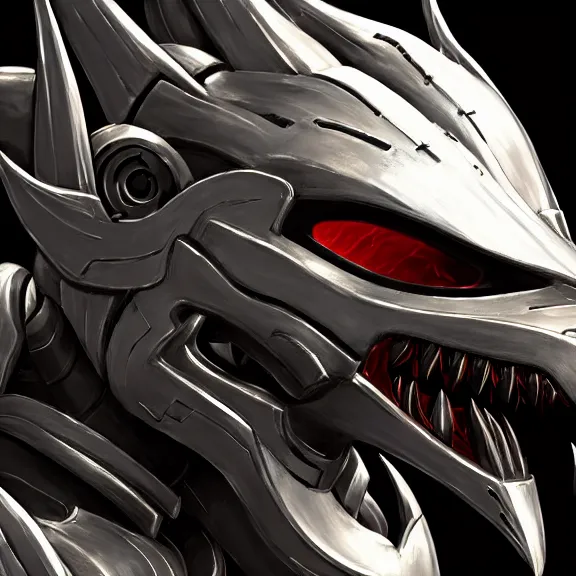 Image similar to close up headshot of a cute beautiful stunning anthropomorphic female robot dragon, with sleek silver metal armor, glowing OLED visor, facing the camera, high quality maw open and about to eat you pov, food pov, the open maw being highly detailed well designed, highly detailed digital art, furry art, anthro art, sci fi, warframe art, destiny art, high quality, 3D realistic, dragon mawshot, maw art, pov furry art, furry mawshot, macro art, dragon art, Furaffinity, Deviantart Eka's Portal, G6