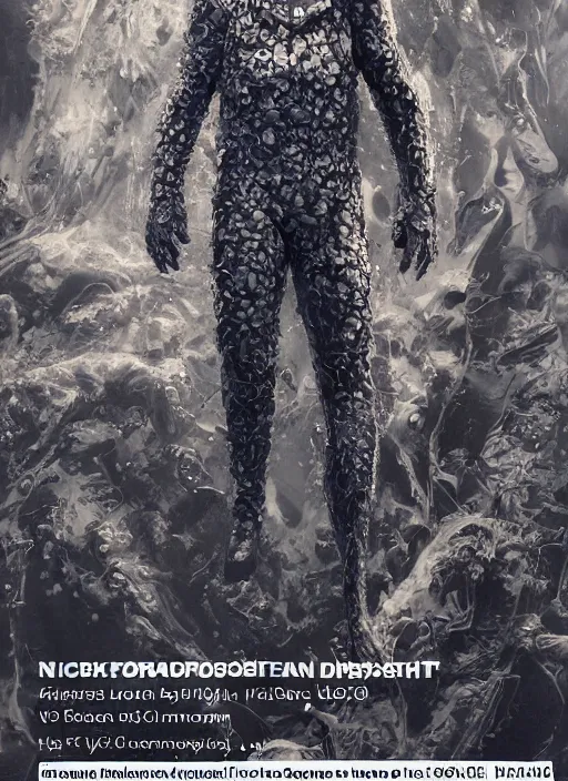 Image similar to astronauts in dark and empty void underwater - complex and hyperdetailed technical suit. reflection and dispersion materials. rays and dispersion of light. volumetric light. 5 0 mm, f / 3 2. noise film photo. flash photography. ultra realistic, wide angle. poster by wayne barlowe, hajime sorayama aaron horkey, craig mullins