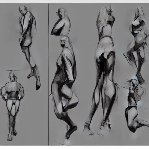 I've been doing some gesture drawings, specifically dynamic ones so I can  get better at the body in various poses. How is it looking with what I have  here? : r/learnart