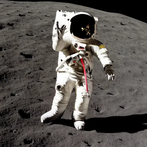 Prompt: an astronaut moonwalk dancing on the moon, kpop style colors, smokey background, still cut