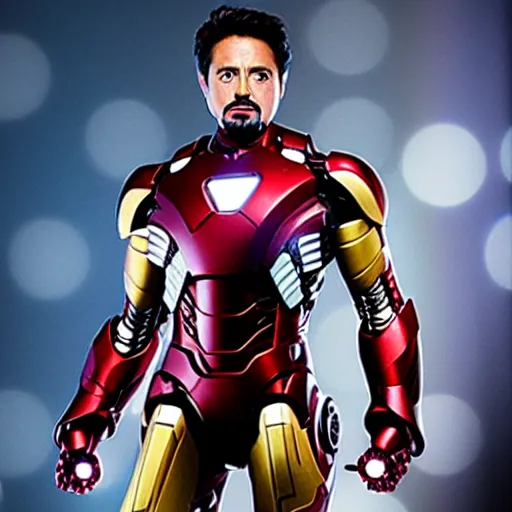 Image similar to A photograph of iron man, award winning