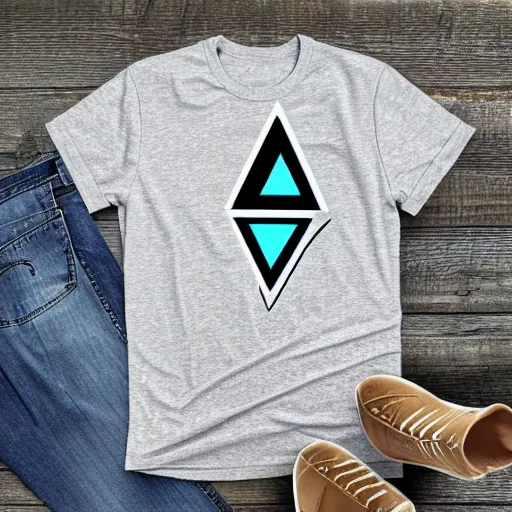 Prompt: t - shirt design that says echo alternative. with a triangle. alternative rock music style.